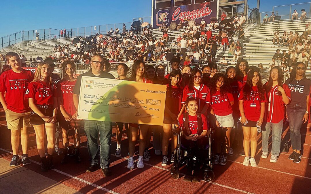 Titan Brands Teams Up With Coronado High School’s Hope Squad To Help Make a Difference